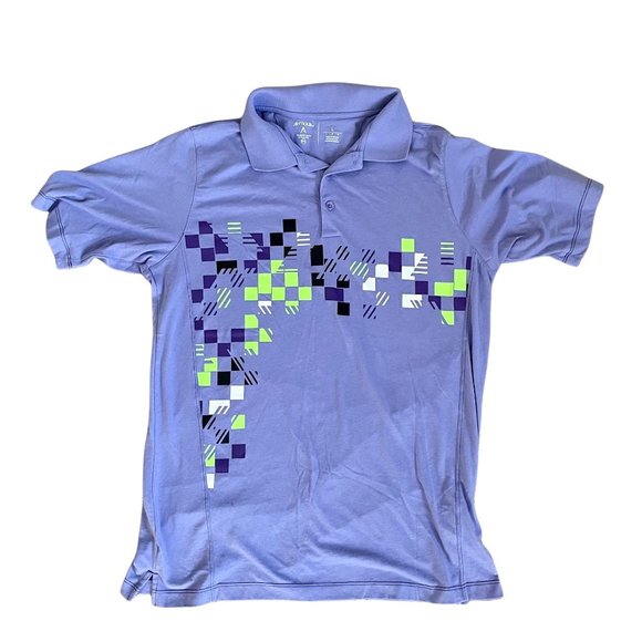 Men's Antigua Men's Geometric Pattern Golf Polo Large - Picture 1 of 5